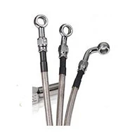 Barnett Stainless Steel Brake Line Kit - VTX1800 Custom