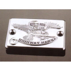 Highway Hawk Live To Ride Master Cylinder Covers Chrome Left Side - Suzuki