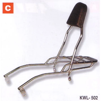 Wingerline Passenger Backrest & Luggage Rack - Vulcan 500 Up To '95 3 Wingerline Passenger Backrest & Luggage Rack - Vulcan 500 Up To '95