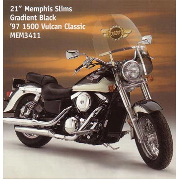 Memphis Shades Memphis Slim Windshield For Honda Cruiser 13 Memphis Shades Memphis Slim Windshield For Honda Cruiser - Image 11