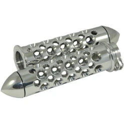 Yana Shiki Holes Style Pointed End Polished Grips - VTX1300 & Goldwing 1800
