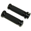 Yana Shiki Rubber Style Flat End Black Grips - Boulevard M109R -COB Motorcycle Shop YSA4302AB