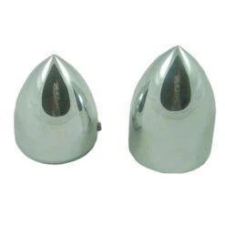 Yana Shiki Chrome Rear Axle Caps - Boulevard M109R