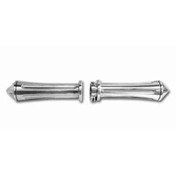 Yana Shiki Medieval Style Flat End Chrome Grips - Boulevard M109R