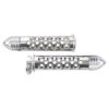 Yana Shiki Holes Style Pointed End Chrome Grips - Goldwing 1800 & VTX1300