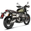 Akrapovic S-T12SO3-HCQT Slip-on Line Tapered Exhausts, Silver For Scrambler 1200 '19-'20