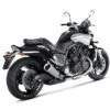 Akrapovic S-Y17SO1-HBAV Slip-on Line Round Exhaust, Titanium For VMX1700 V-Max '09-'16 -COB Motorcycle Shop akrapovic s y17so1 hbav slip on line exhaust