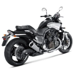 Akrapovic S-Y17SO1-HBAV Slip-on Line Round Exhaust, Titanium For VMX1700 V-Max '09-'16