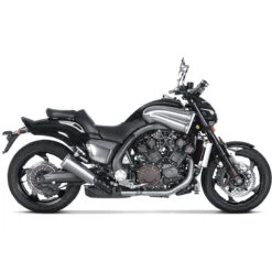 Akrapovic S-Y17SO1-HBAV Slip-on Line Round Exhaust, Titanium For VMX1700 V-Max '09-'16 -COB Motorcycle Shop akrapovic s y17so1 hbav slip on line exhaust image3