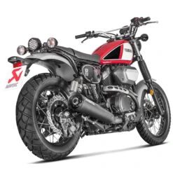 Akrapovic S-Y9SO4-HBBOSSBL Slip-on Line Tapered Exhaust, Black For SCR950/Bolt '17-'20