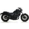 Arrow 74504RBA Rebel Slip-on Exhaust, Nichrome Dark For Honda CMX500 Rebel (2020-) -COB Motorcycle Shop arrow 74504rba rebel slip on exhaust nichrome dark