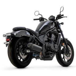 COB Motorcycle Shop 16 Arrow 74511RB Rebel Slip-on Exhaust, Nichrome Dark For Honda CMX1100 Rebel (2022-)