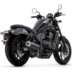 Arrow 74511RBA Rebel Slip-on Exhaust, Nichrome Dark For Honda CMX1100 Rebel (2021-)