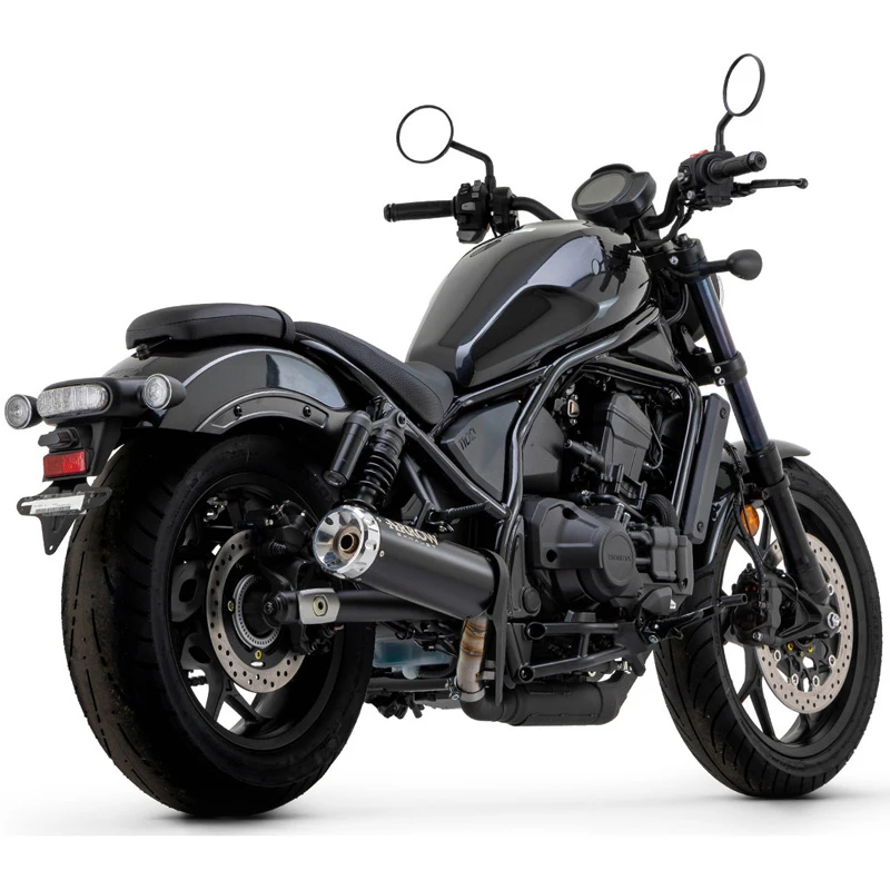 Arrow 74511RBA Rebel Slip-on Exhaust, Nichrome Dark For Honda CMX1100 Rebel (2021-) 3 Arrow 74511RBA Rebel Slip-on Exhaust, Nichrome Dark For Honda CMX1100 Rebel (2021-)