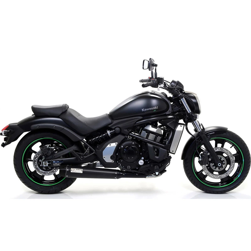 Arrow 74512RB Rebel Full Exhaust, Carbon Cap For Kawasaki Vulcan S 650 '21- 4 Arrow 74512RB Rebel Full Exhaust, Carbon Cap For Kawasaki Vulcan S 650 '21- - Image 2