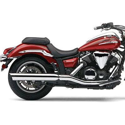 COBRA Scalloped Tip Slip-on Mufflers Exhaust - Yamaha V-Star 950 09-up 3 COBRA Scalloped Tip Slip-on Mufflers Exhaust - Yamaha V-Star 950 09-up