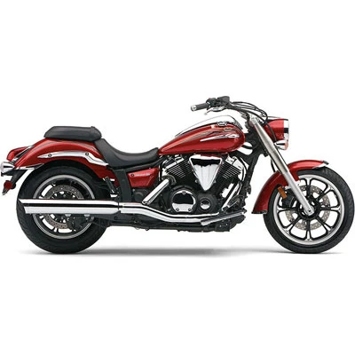 COBRA Scalloped Tip Slip-on Mufflers Exhaust - Yamaha V-Star 950 09-up 4 COBRA Scalloped Tip Slip-on Mufflers Exhaust - Yamaha V-Star 950 09-up - Image 2