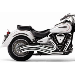 Cobra Speedster Swept Chrome Complete Exhaust - Yamaha RoadStar 1600 / 1700 99-07