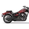Cobra Speedster Swept Black Complete Exhaust - Yamaha Raider 08-up -COB Motorcycle Shop cobra 2225b exhaust
