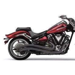 Cobra Speedster Swept Black Complete Exhaust - Yamaha Raider 08-up