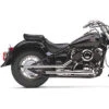 COBRA 2" Drag Pipes Slip-on Mufflers Exhaust V-Star 650 06-up
