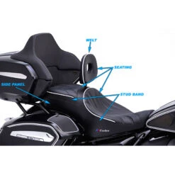 Corbin BMW-R18-TC-DT-E Dual Touring Seat, Heated For BMW R 18 Transcontinental (2022-) -COB Motorcycle Shop corbin bmw r18 tc dt dual touring seat image11