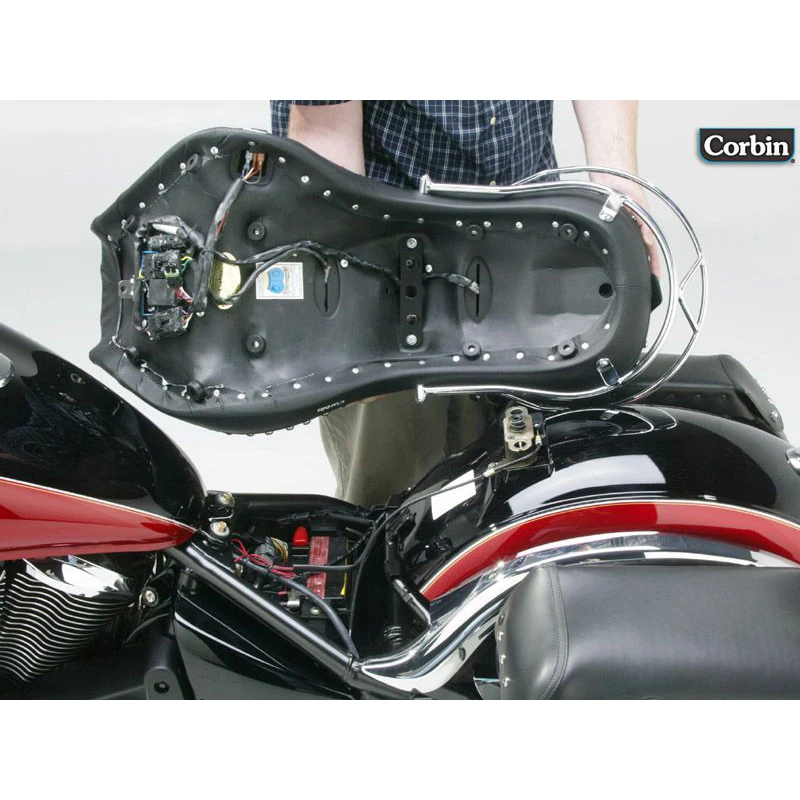 Corbin KV-900-6-DT-E Dual Tour Seat, Heated For Kawasaki Vulcan 900 (2006-) 13 Corbin KV-900-6-DT-E Dual Tour Seat, Heated For Kawasaki Vulcan 900 (2006-) - Image 11