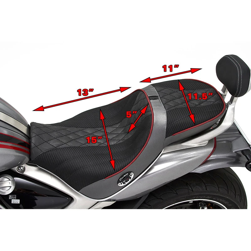 Corbin T-R3-20-DT-E Dual Tour Seat(w/ Heat) For Triumph Rocket III '20- 22 Corbin T-R3-20-DT-E Dual Tour Seat(w/ Heat) For Triumph Rocket III '20- - Image 20