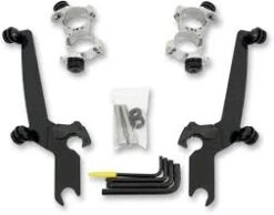 Memphis Shades Pop Top Sport Windshield With Optional Mounting Kit For Kawasaki -COB Motorcycle Shop del rey hardware1 2