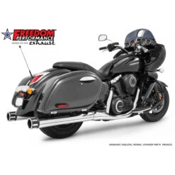 Freedom Performance MK00022 4" Eagle Slip-on Exhaust, Chrome Kawasaki Vulcan 1700 (2006-)