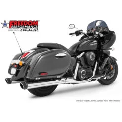 Freedom Performance MK00026 4" Liberty Slip-on Exhaust, Chrome Kawasaki Vulcan 1700 (2006-)