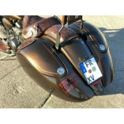 Handmade Classic Hard Saddlebags For Yamaha XV1900 Roadliner/Stratoliner (2006-2014) -COB Motorcycle Shop handmade classic hard saddlebags for yamaha xv1900 image2