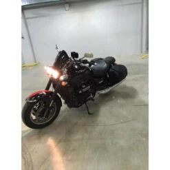 Handmade Fiberglass Leather Saddlebags For Triumph Rocket III -COB Motorcycle Shop handmade fiberglass leather saddlebags rocket iii image11