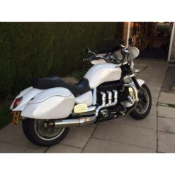 Handmade Saddlebags Hard Luggage For Triumph Rocket -COB Motorcycle Shop handmade hard saddlebags for triumph rocket iii image8