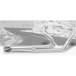 HARD-KROME 2-Into-1 Sideburners Exhaust - Fury / Stateline / Sabre / Interstate -COB Motorcycle Shop hard krome 44 2085 exhaust image3