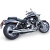 HARD-KROME 2-Into-1 Sideburners Exhaust VTX1800C 02-up -COB Motorcycle Shop hard krome 44 2440 exhaust