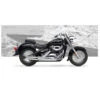 Hard-Krome 44-6050 Side Burner Exhaust For Suzuki Boulevard C50 (2005-2012) -COB Motorcycle Shop hard krome 44 6050 side burner exhaust c50