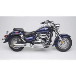 HARD-KROME 2-Into-1 Sideburners Exhaust Boulevard C90 05-10