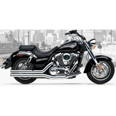 HARD-KROME 3" Big Straights Exhaust - Vulcan 1700 Classic 10-up 4 HARD-KROME 3" Big Straights Exhaust - Vulcan 1700 Classic 10-up - Image 2