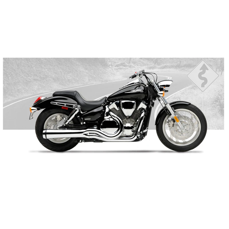 Hard-Krome 461-2055 Velocity Pro Exhaust For Honda VTX1300C (2004-2009) 3 Hard-Krome 461-2055 Velocity Pro Exhaust For Honda VTX1300C (2004-2009)