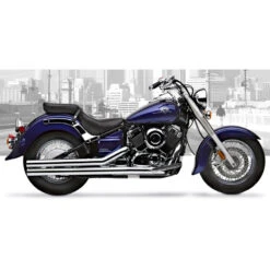 Hard Krome 49-4005b 2.75" Straight Exhausts For Yamaha V-Star 650 (1999-2012)