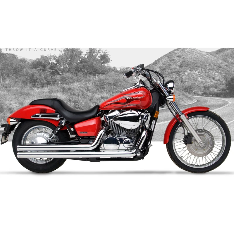 HARD-KROME American Classic II Exhaust Shadow Spirit 750C2 07-up 3 HARD-KROME American Classic II Exhaust Shadow Spirit 750C2 07-up