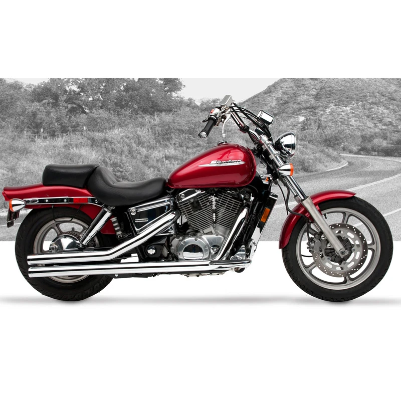HARD-KROME American Classic II Exhaust Shadow Spirit 1100 97-up 3 HARD-KROME American Classic II Exhaust Shadow Spirit 1100 97-up