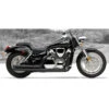 HARD-KROME American Classic II Black Exhaust VTX1300C 04-up 1 HARD-KROME American Classic II Black Exhaust VTX1300C 04-up -COB Motorcycle Shop hard krome 515 2050 exhaust