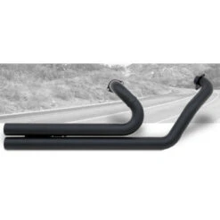 HARD-KROME American Classic II Black Exhaust VTX1300C 04-up -COB Motorcycle Shop hard krome 515 2050 exhaust image2