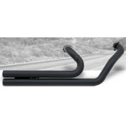 HARD-KROME American Classic II Black Exhaust VTX1300 Retro 02-up