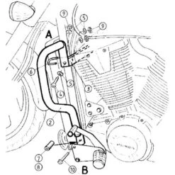 Hepco & Becker 501.123 00 02 Engine Guard, Chrome For Honda VTX1800 -COB Motorcycle Shop hepco becker 501 123 engine guard chrome vtx 1800 image2