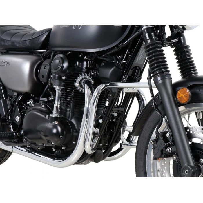 Hepco & Becker 501.2541 00 02 Engine Guard, Chrome For Kawasaki W800 Street/Cafe (2019-) 5 Hepco & Becker 501.2541 00 02 Engine Guard, Chrome For Kawasaki W800 Street/Cafe (2019-) - Image 3