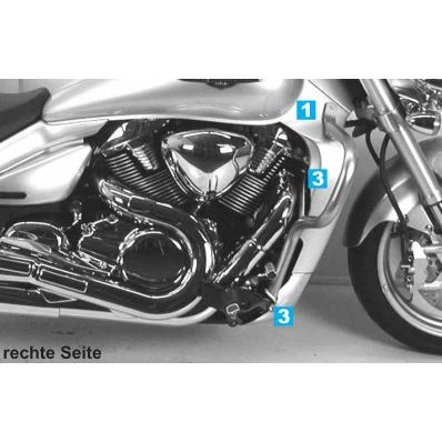 Hepco & Becker 501.3511 00 02 Engine Guard For Suzuki Boulevard M109R 4 Hepco & Becker 501.3511 00 02 Engine Guard For Suzuki Boulevard M109R - Image 2