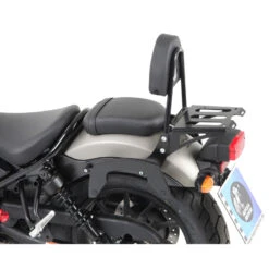 Hepco & Becker 611.998 00 01 Sissybar With Rear Rack For CMX 500 Rebel (2017-) -COB Motorcycle Shop hepco becker 611 998 00 01 sissybar with rear rack image2